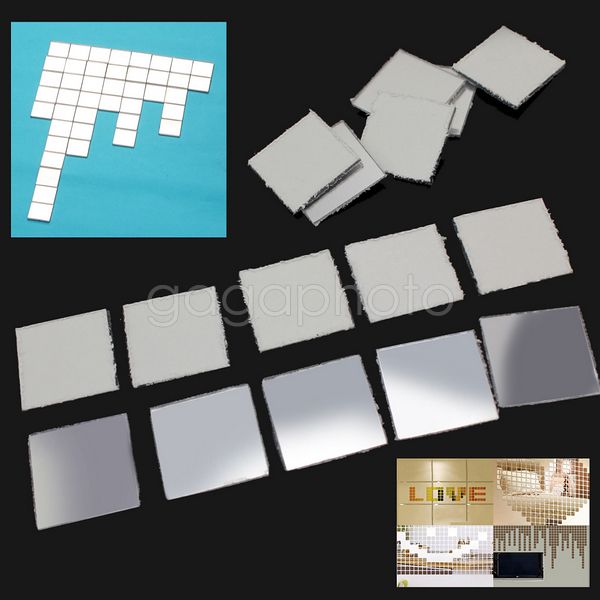 Espelho 100pcs 2x2cm 3D Sticker Mosaico - P053888